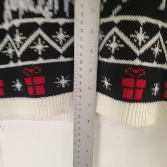 GhostFace Ghost Face Scream Ugly Christmas Holiday Ugly Sweater Large Size L EUC - Picture 12 of 13